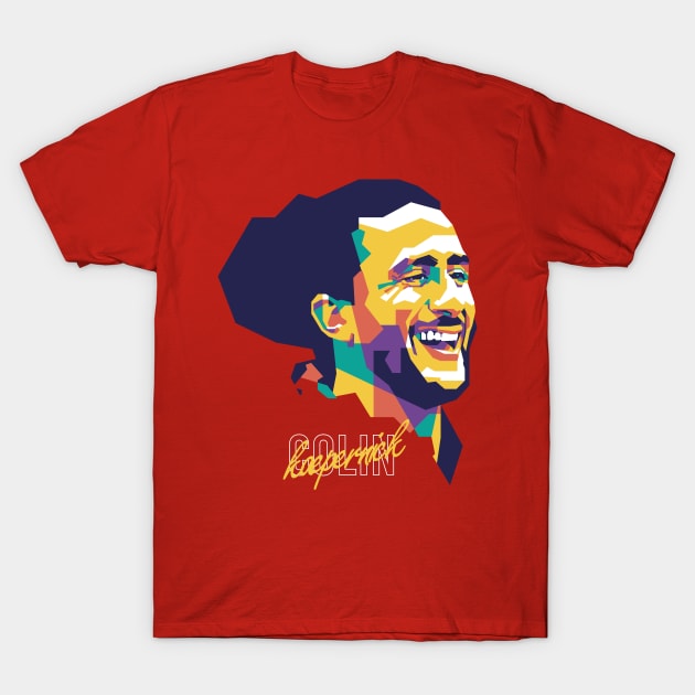 Colin Kaepernick WPAP style T-Shirt by pentaShop